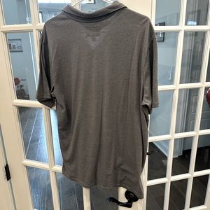 Hurley grey collared shirt size large.